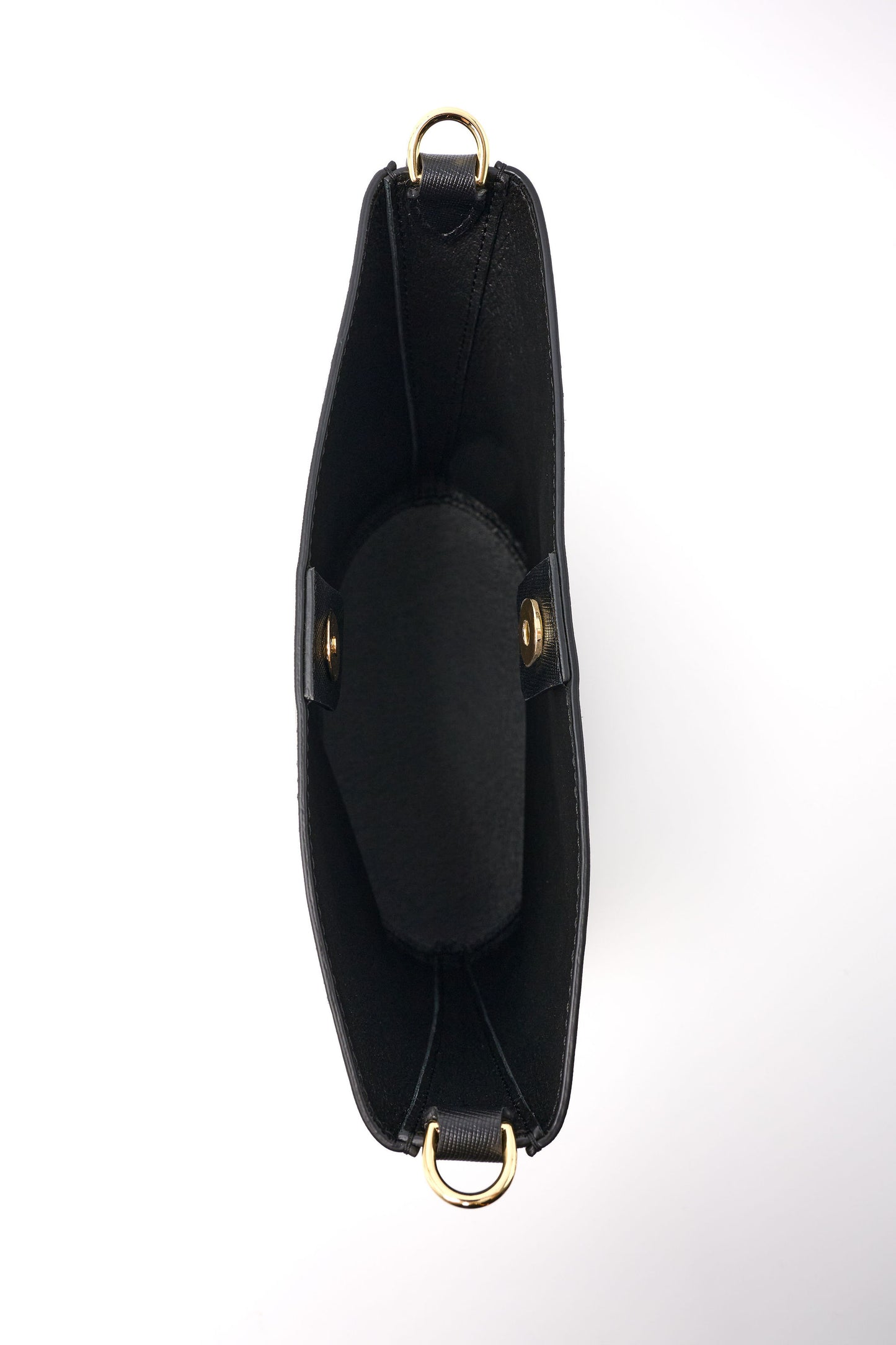 Sol Bucket Bag - Black Saffiano Leather