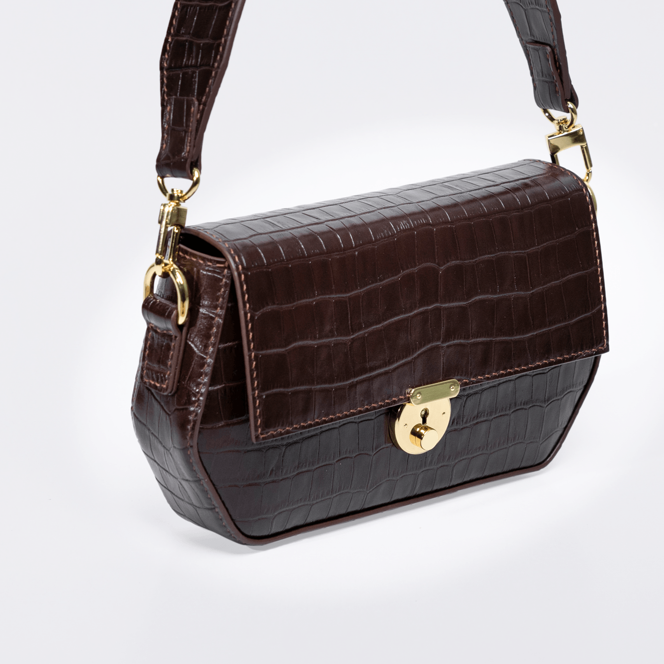 Leather Shoulder Bag - Sofia.