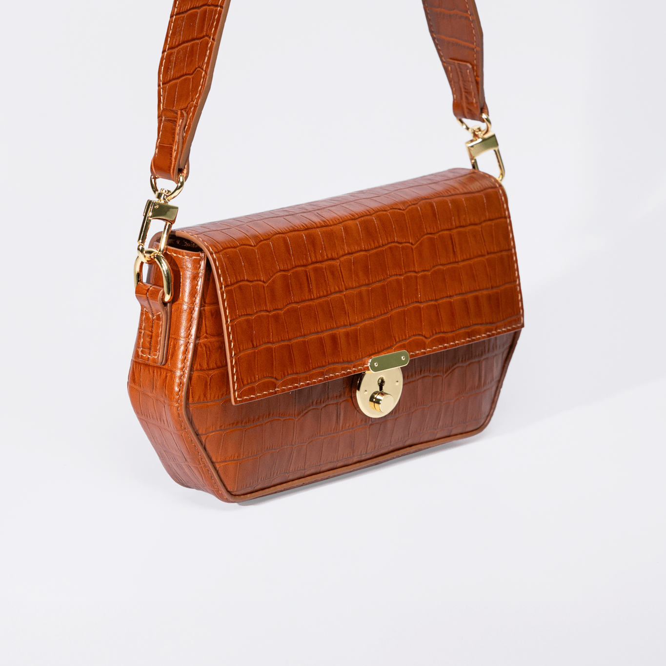 Leather Shoulder Bag - Sofia.