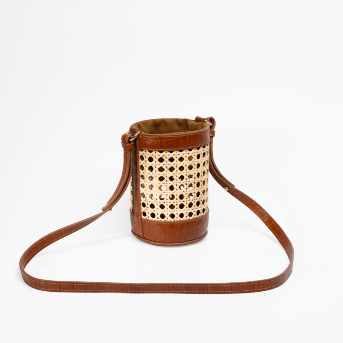 Mini Bucket Bag - Brown.