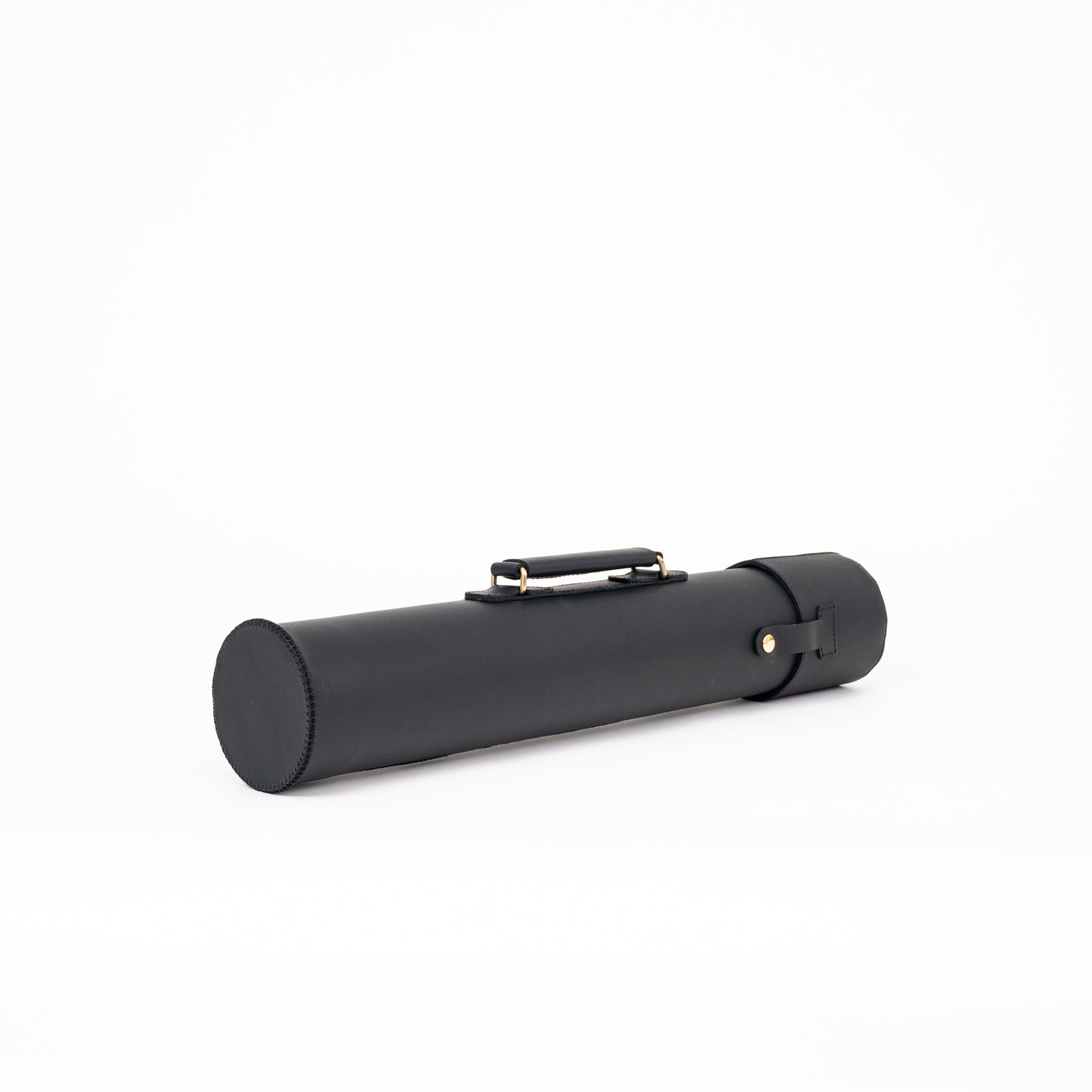Leather Drawing Tube for Architects - Black 21 inches.