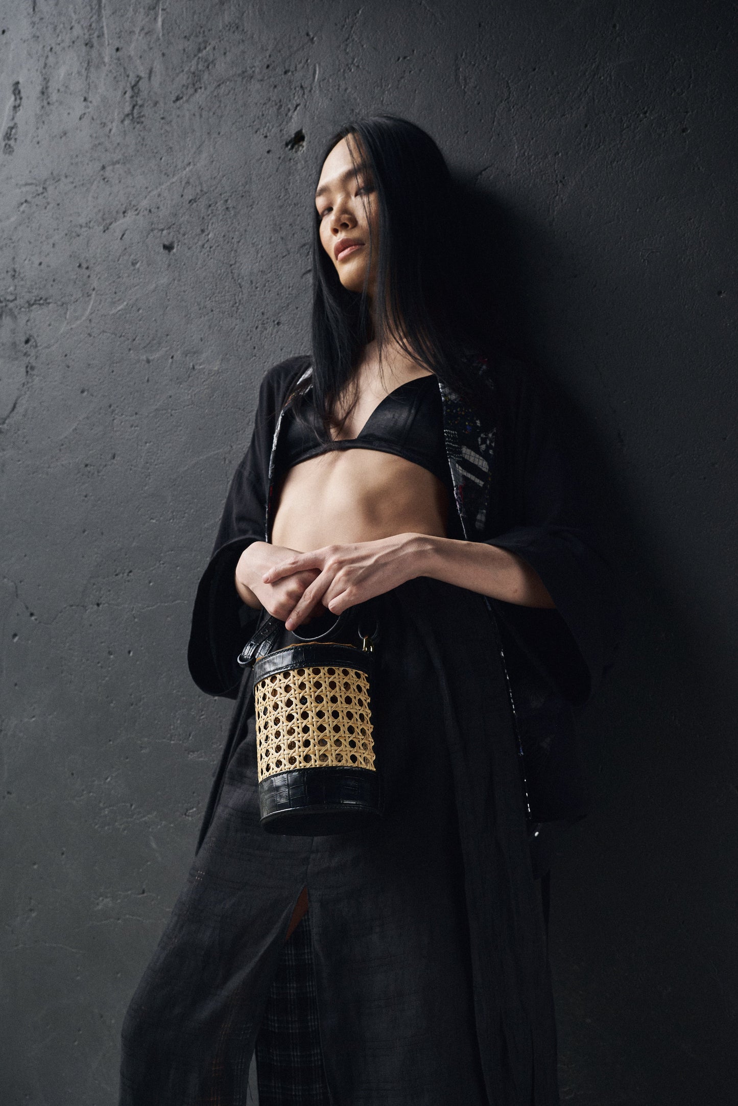 Mini Bucket Bag - Black.