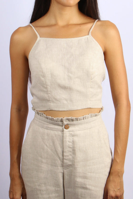 Lúa - Brown Linen Set.