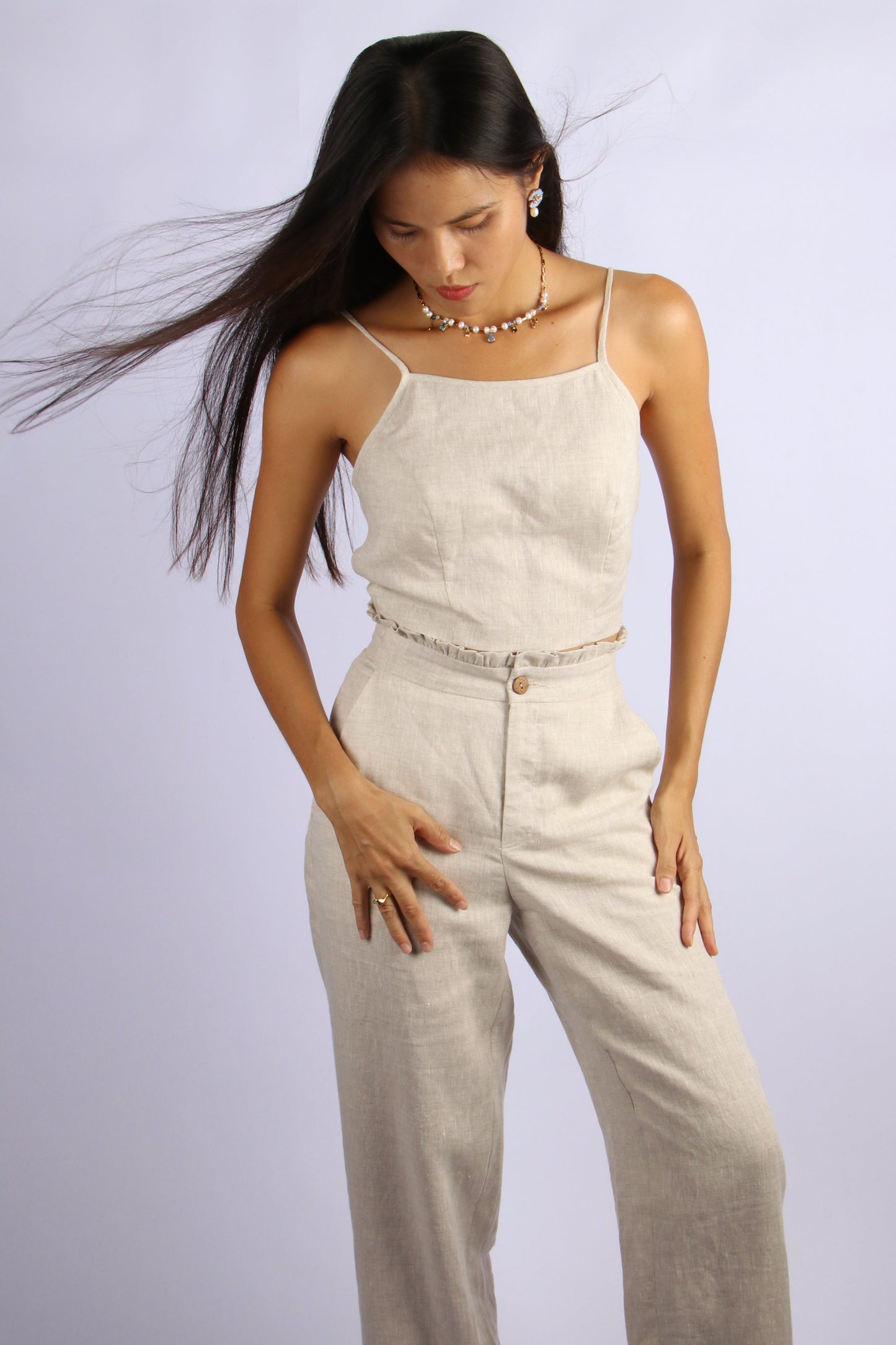 Lúa - Brown Linen Set.