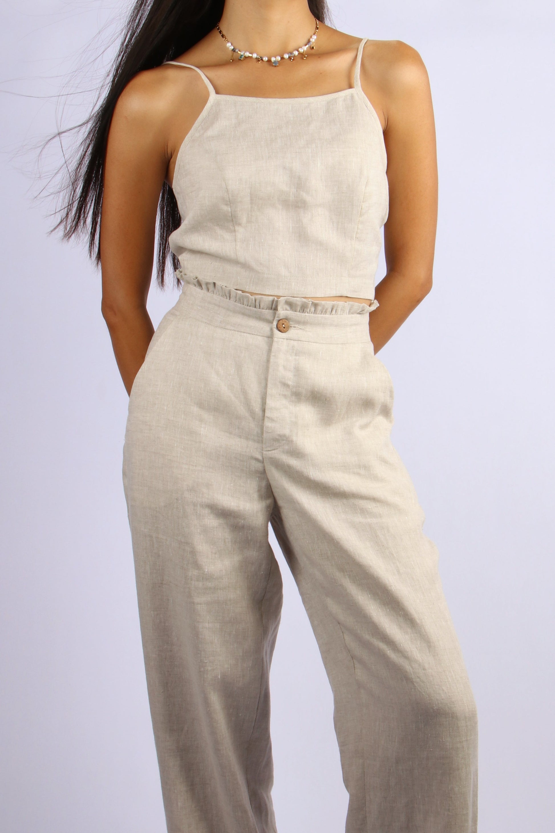Lúa - Brown Linen Set.