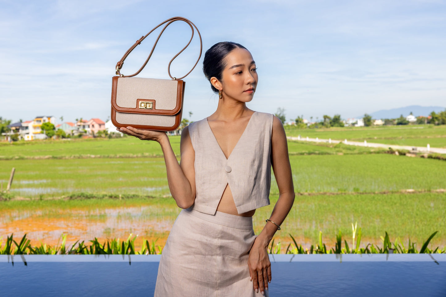 Canvas Couture Crossbody - Brown.