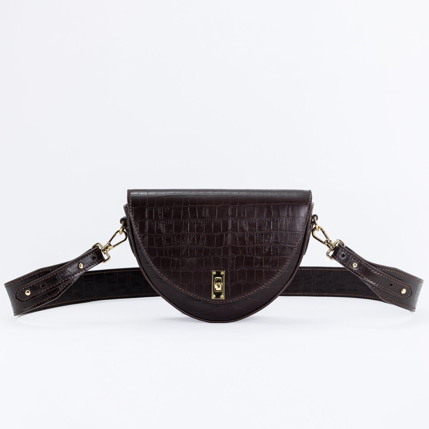 Leather Crossbody Bag - Iris.