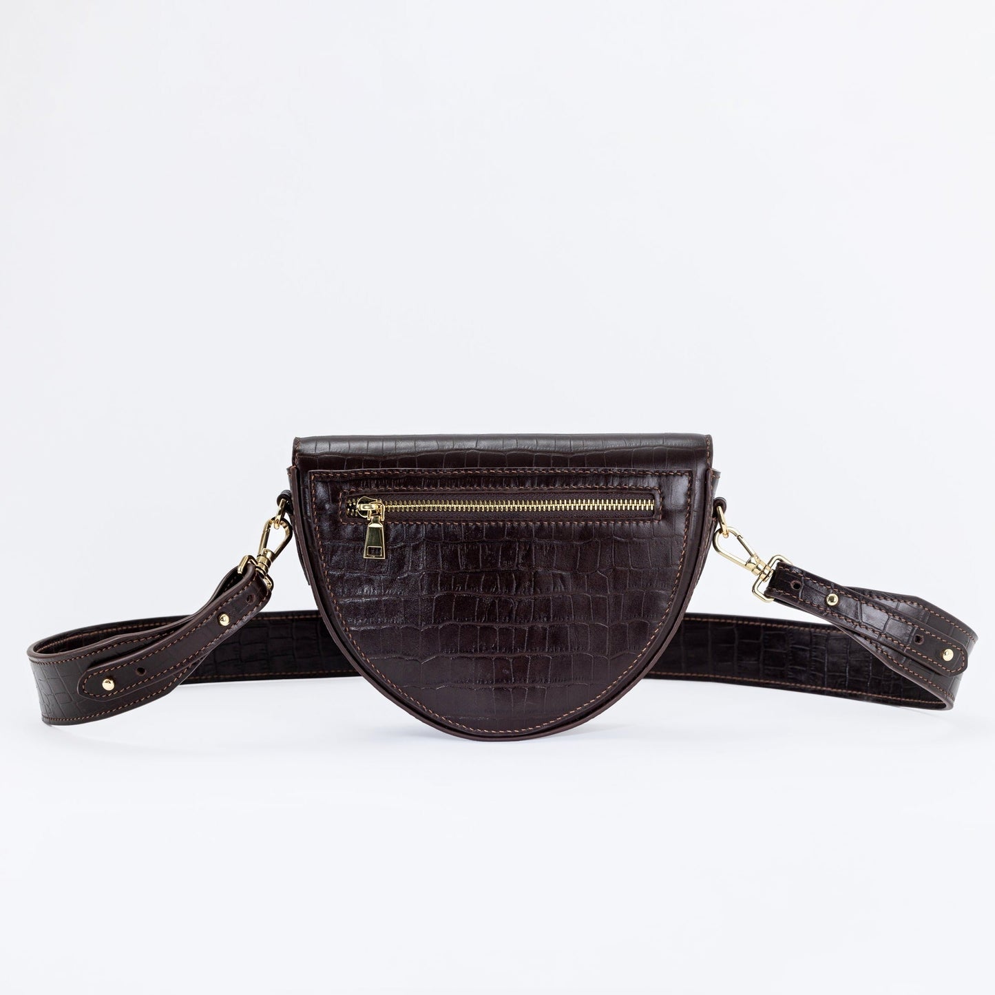 Leather Crossbody Bag - Iris.