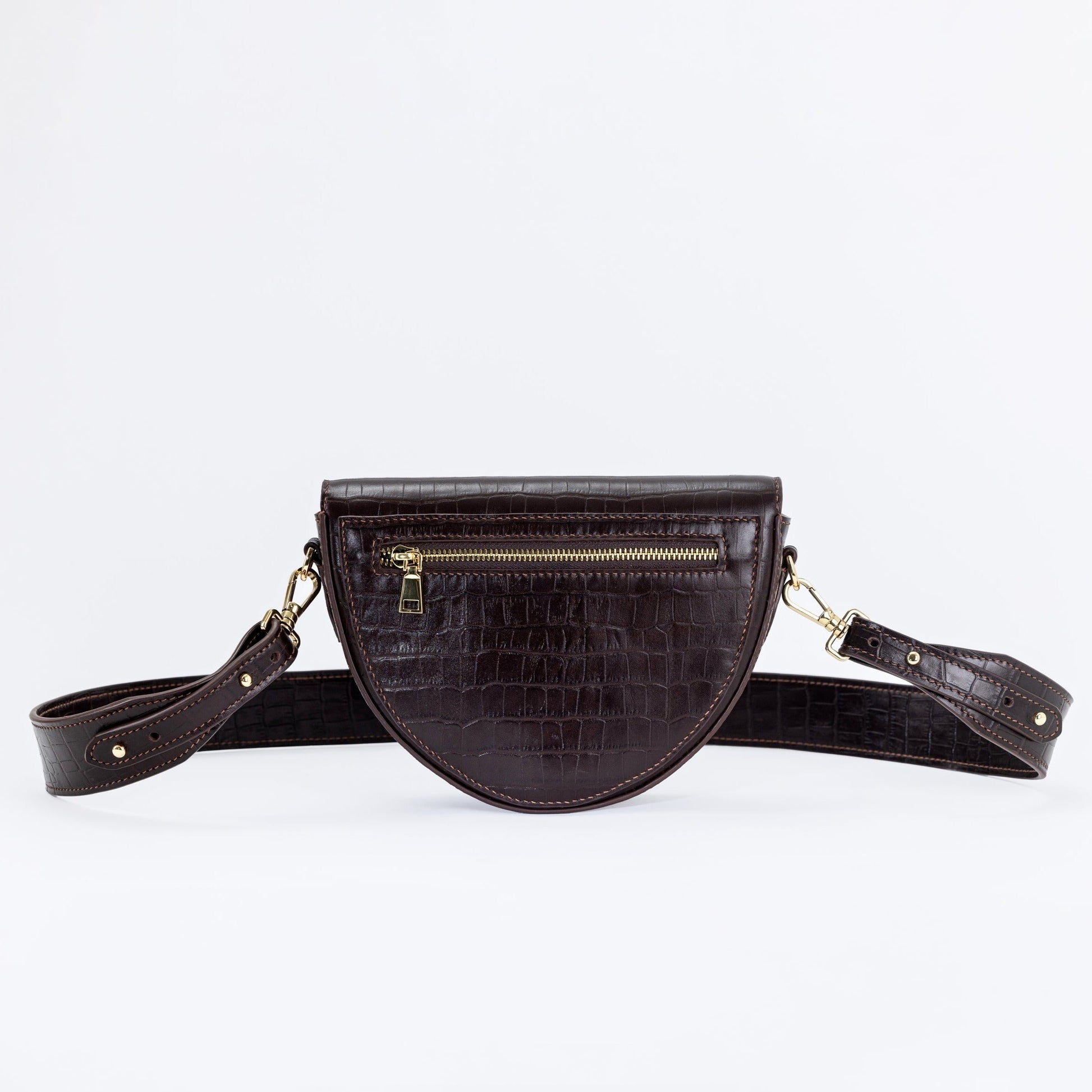Leather Crossbody Bag - Iris.