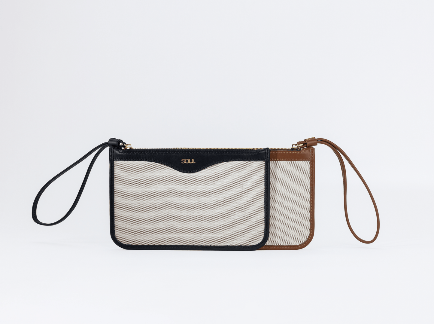 Sleek Silhouette Clutch - Brown.