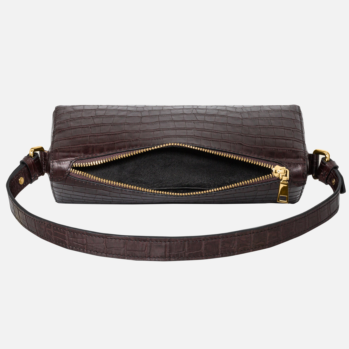 Cindy Shoulder Bag - Dark Brown.