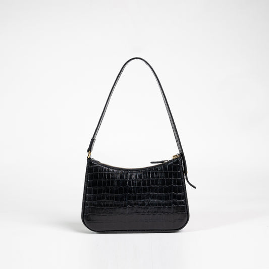 Leather Shoulder Bag - Moon.