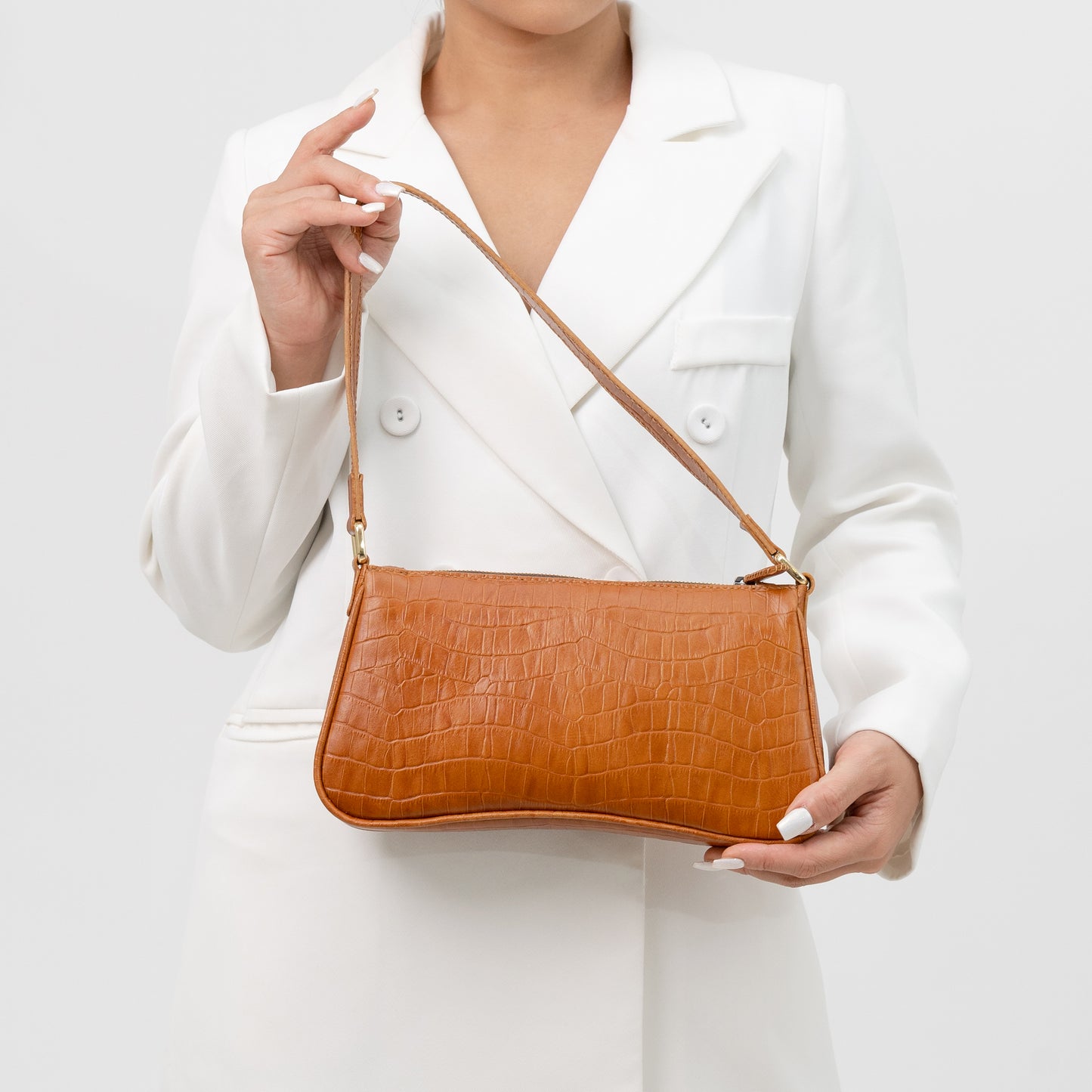 Brown Leather Shoulder Bag