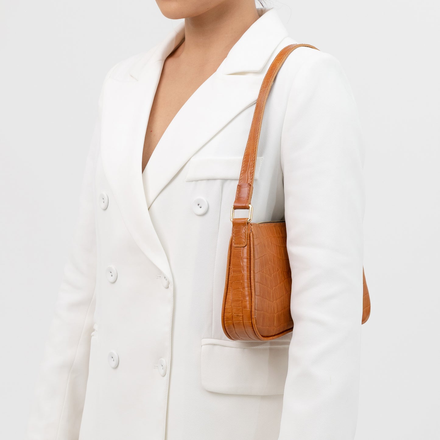 Brown Leather Shoulder Bag