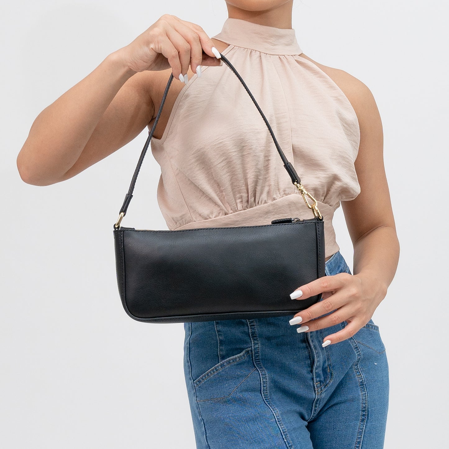 Túi da đeo vai cổ điển nhỏ