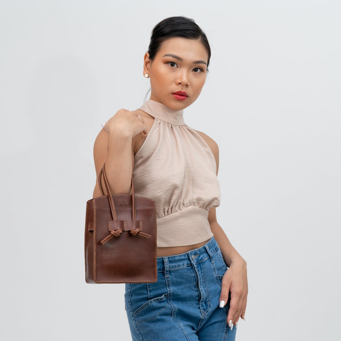 Mini Leather Box Bag