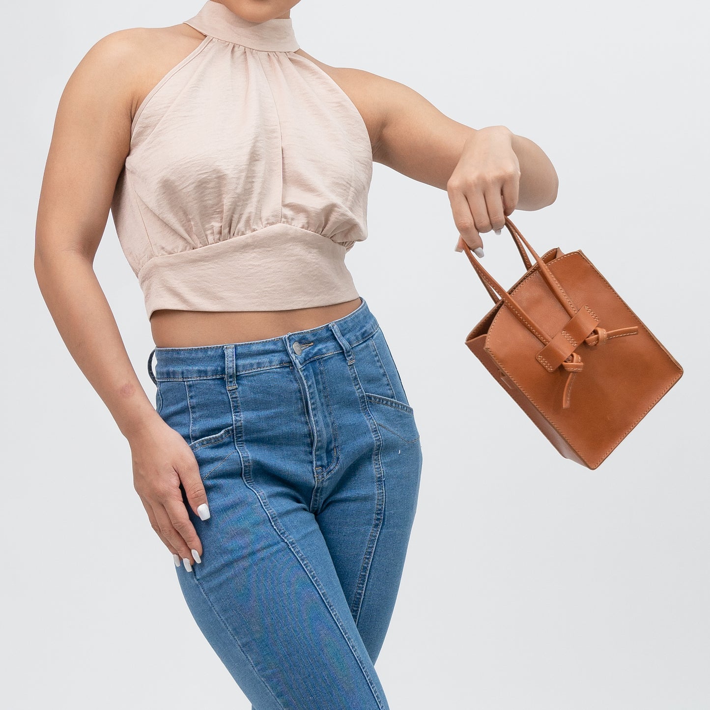 Mini Leather Box Bag
