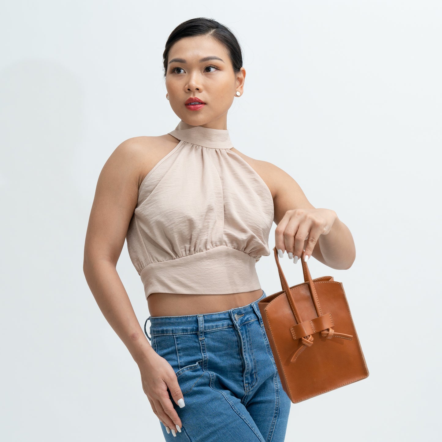 Mini Leather Box Bag