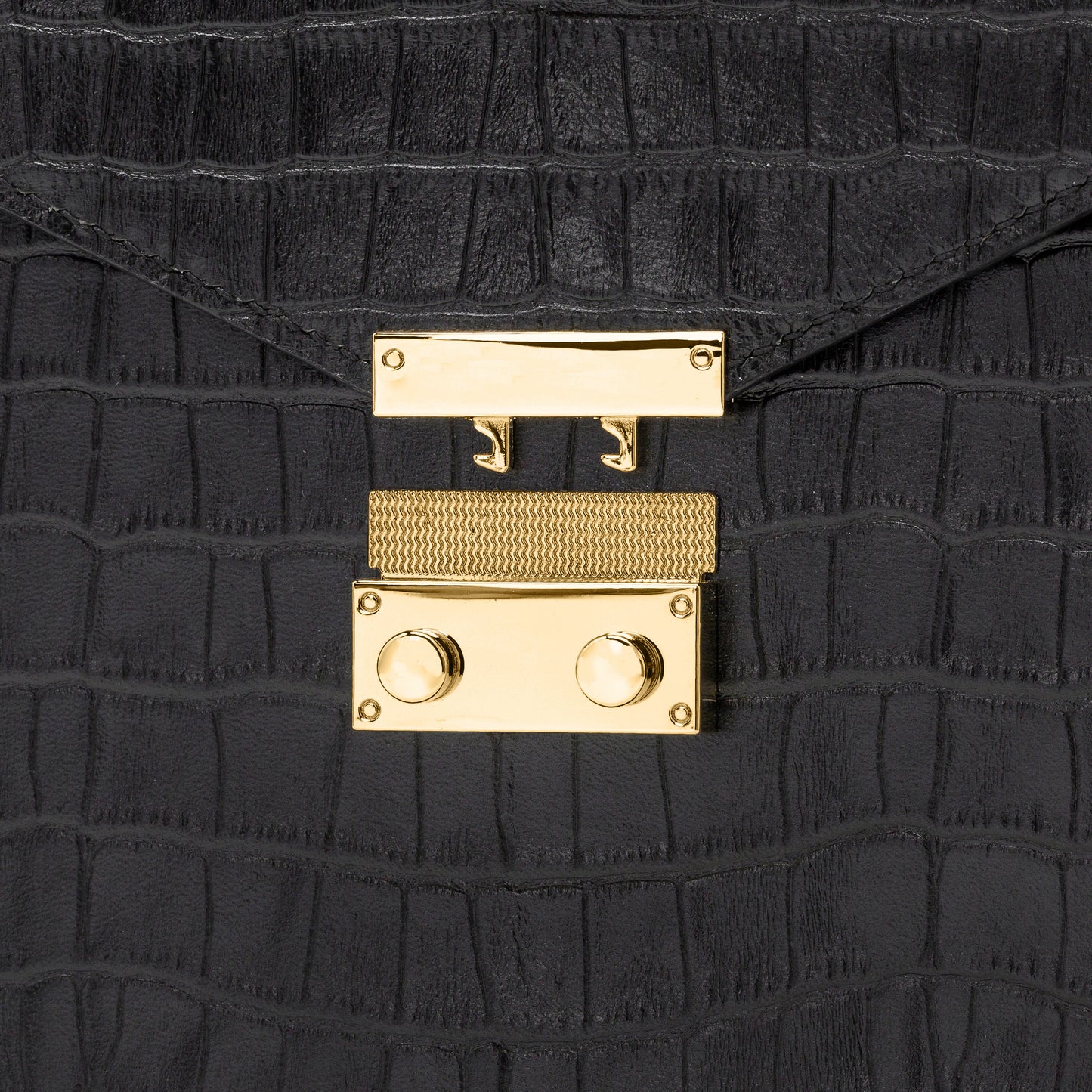 Top Handle Box Leather Bag