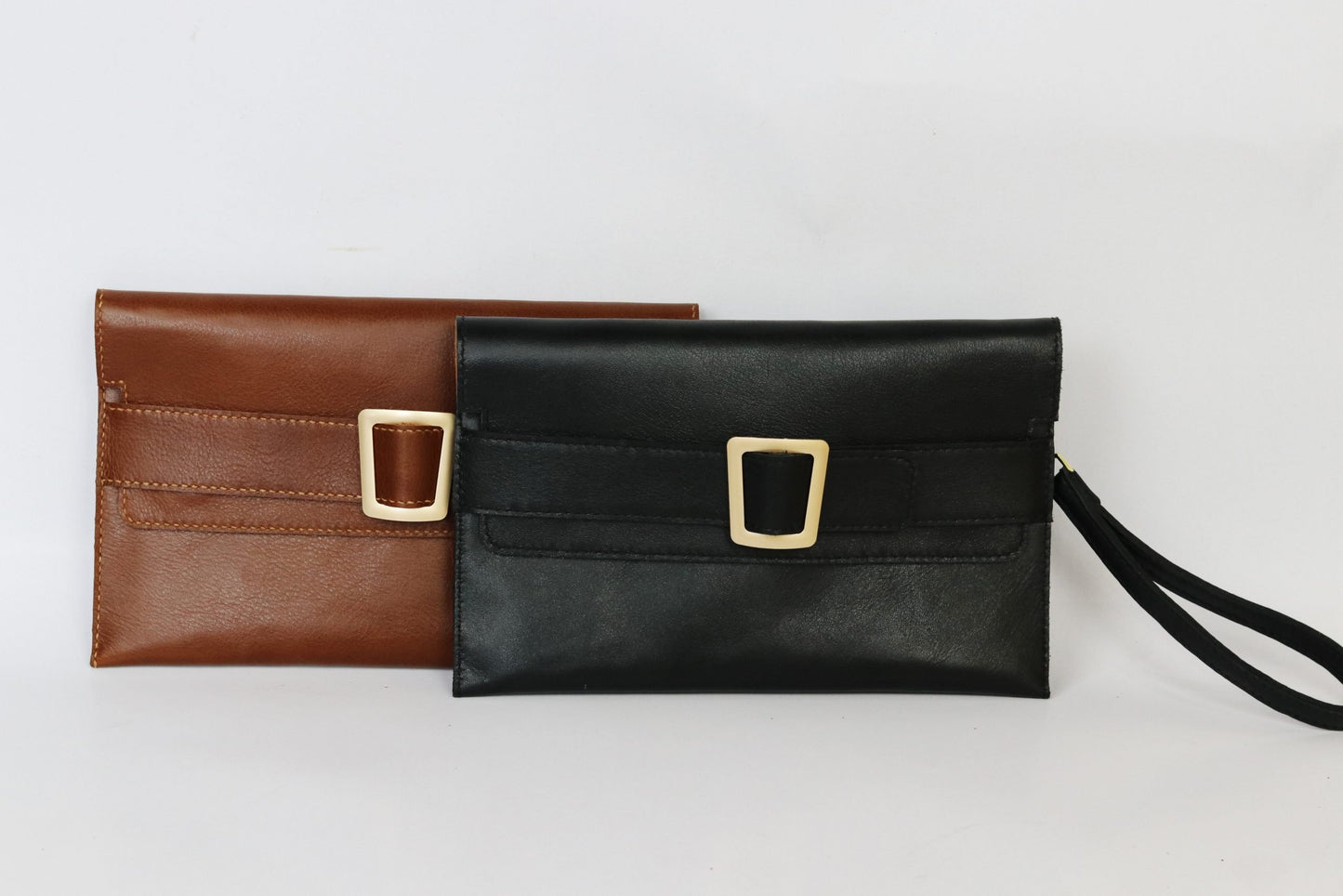 Small Fancy Night Leather Clutch