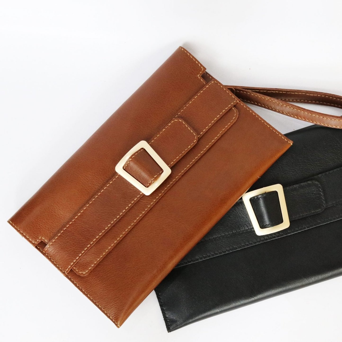 Small Fancy Night Leather Clutch