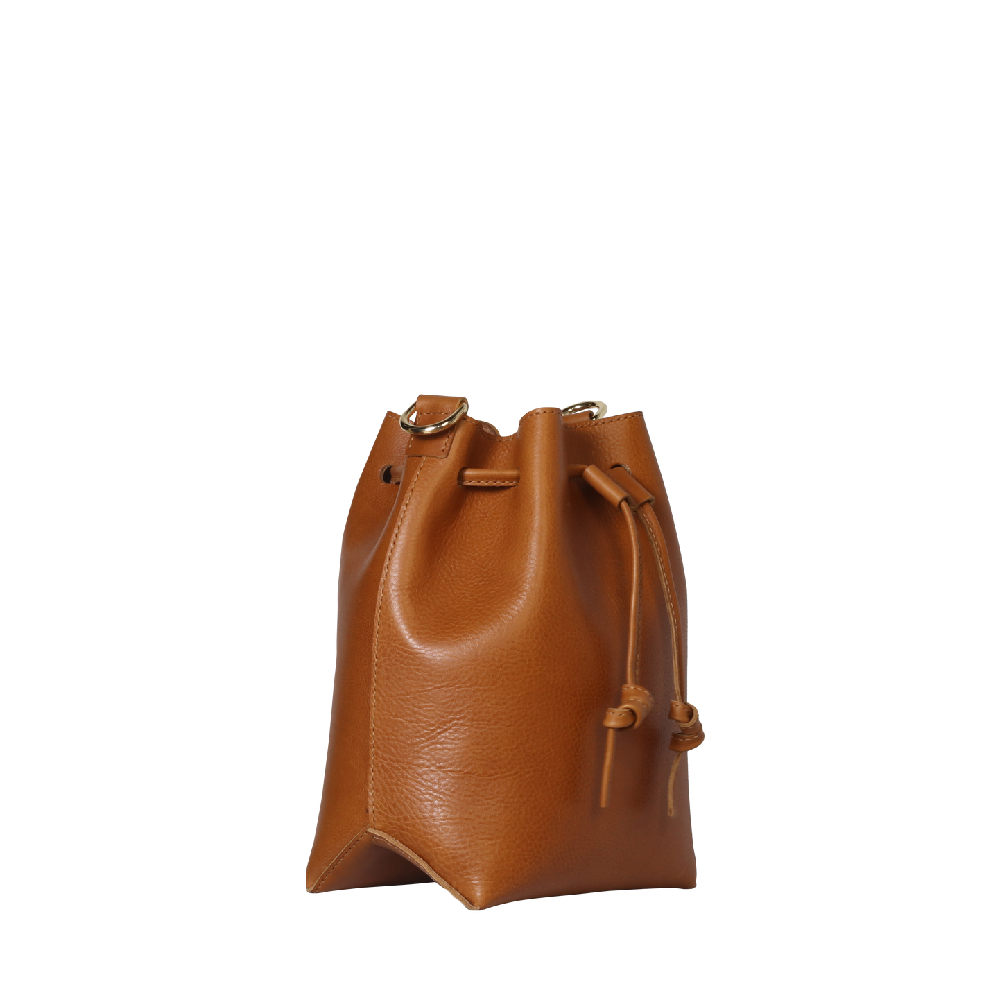 Medium Leather Bucket Bag