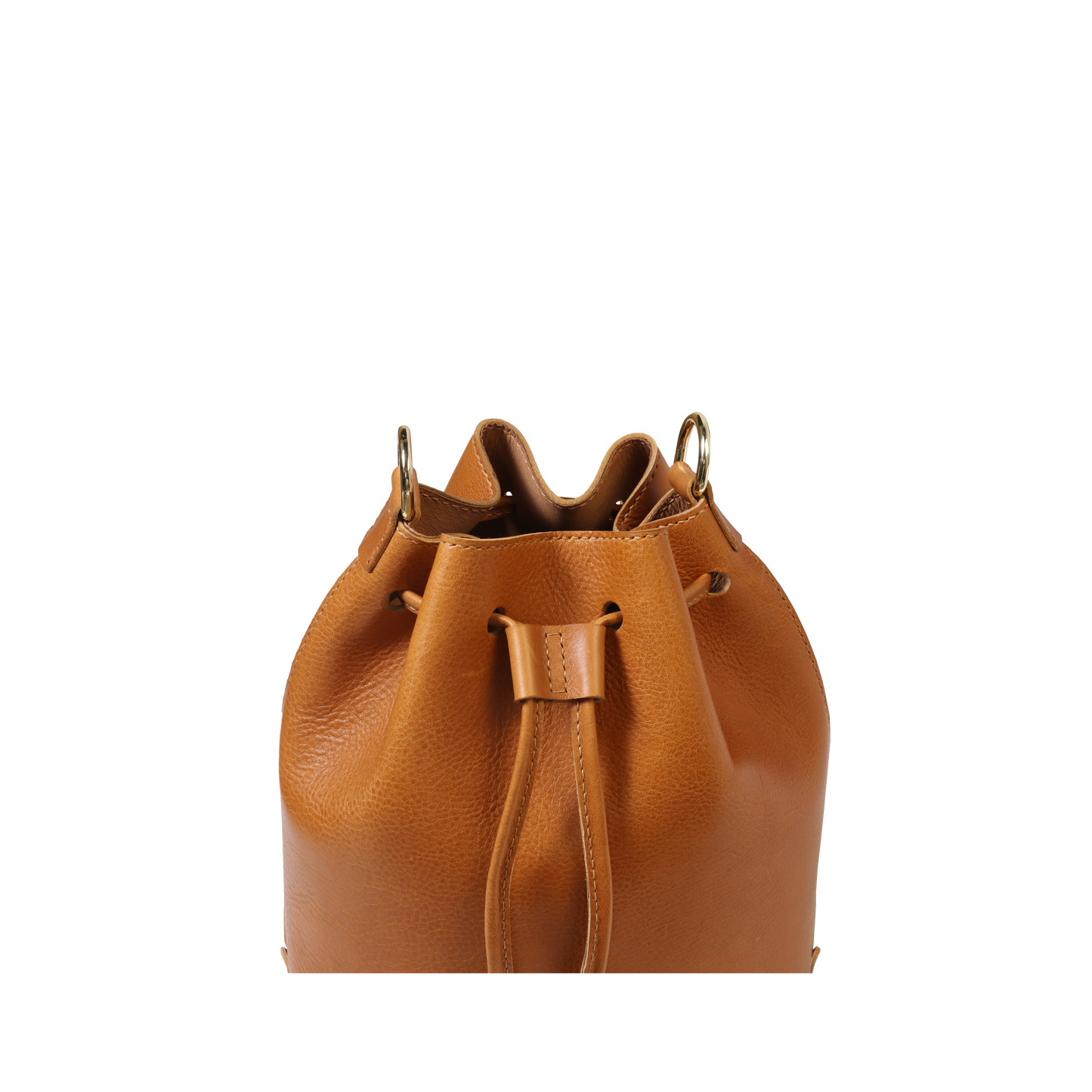 Medium Leather Bucket Bag