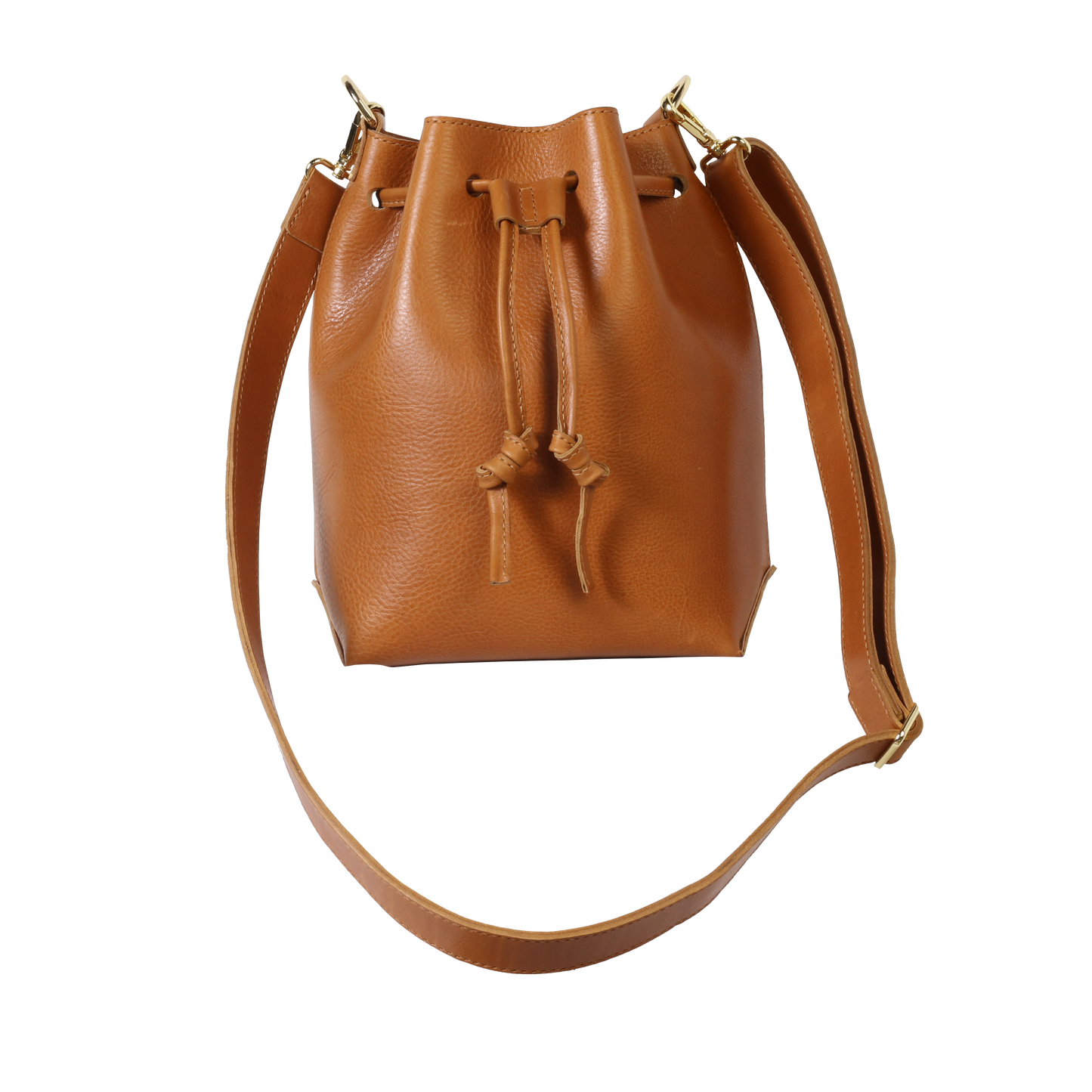 Medium Leather Bucket Bag