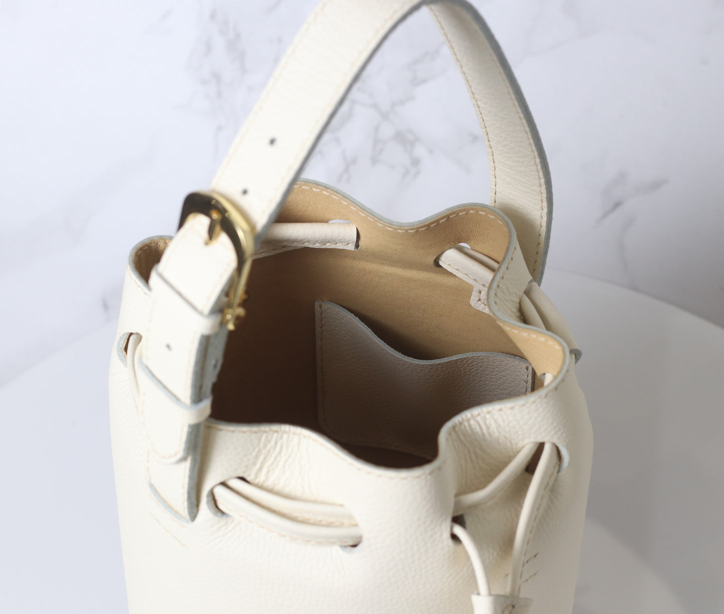 Mini Drawstring Bucket Bag