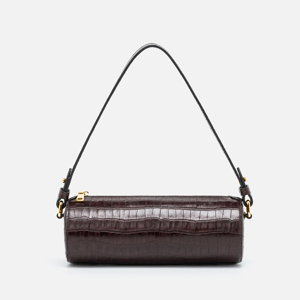 Cylinder Leather Shoulder Bag - Romelo.