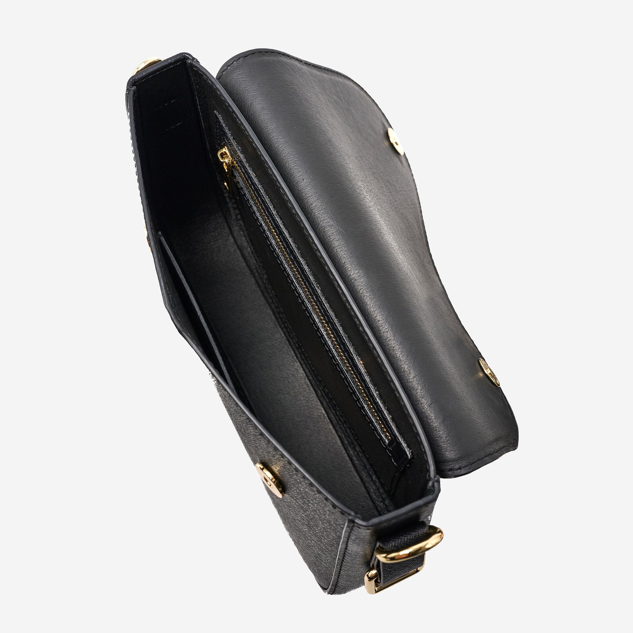 Handmade Leather Bag - Belle Curve Black by Hoi An Soul