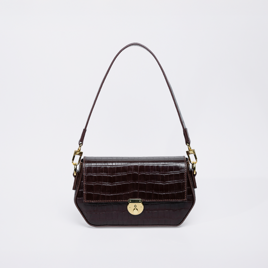 Sofia Shoulder Bag - Dark Brown