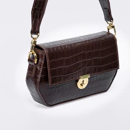 Sofia Shoulder Bag - Dark Brown