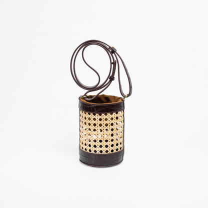 Mini Bucket Bag - Dark Brown