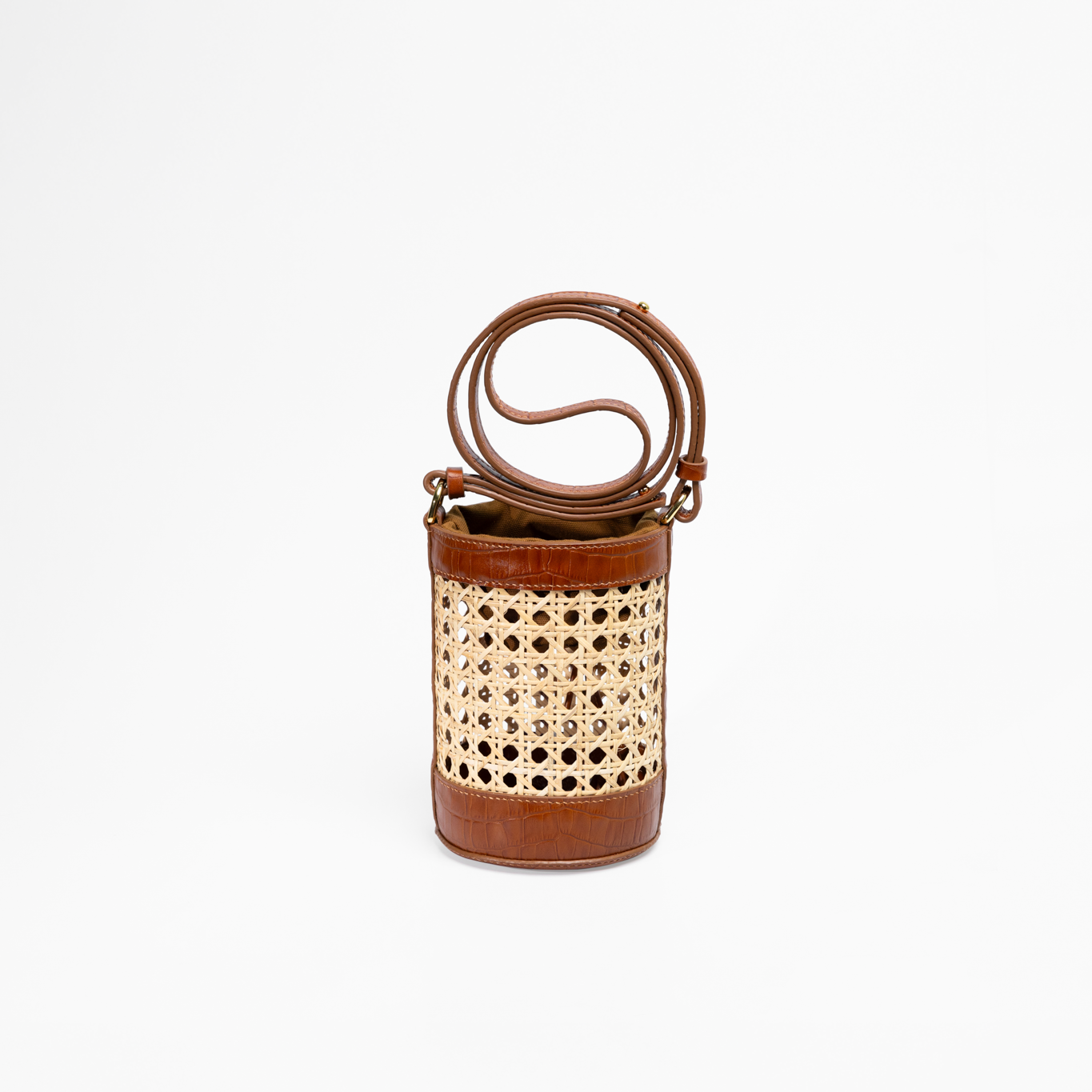 Mini Bucket Bag - Brown