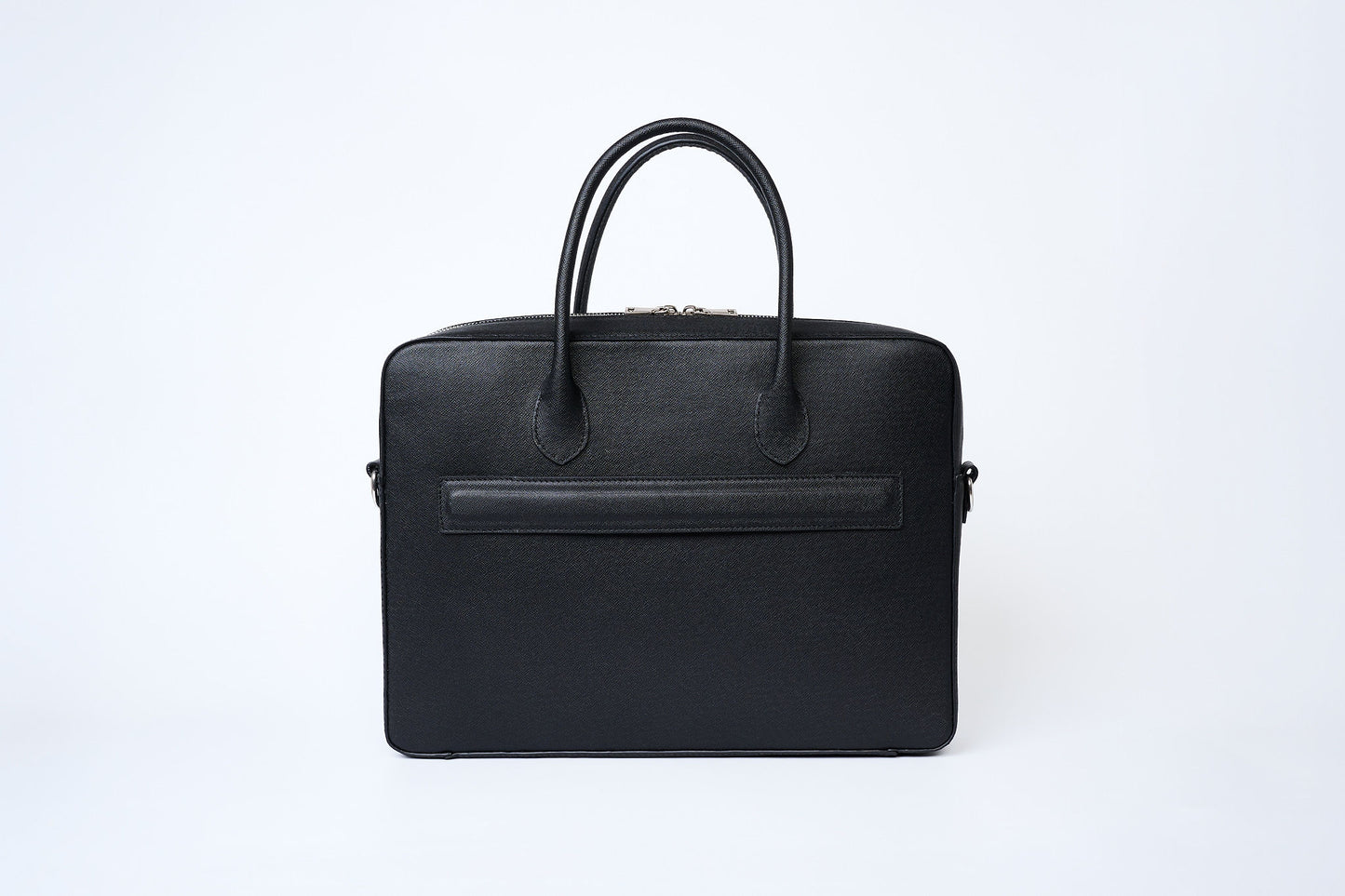 Executive Leather Briefcase | Black Saffiano