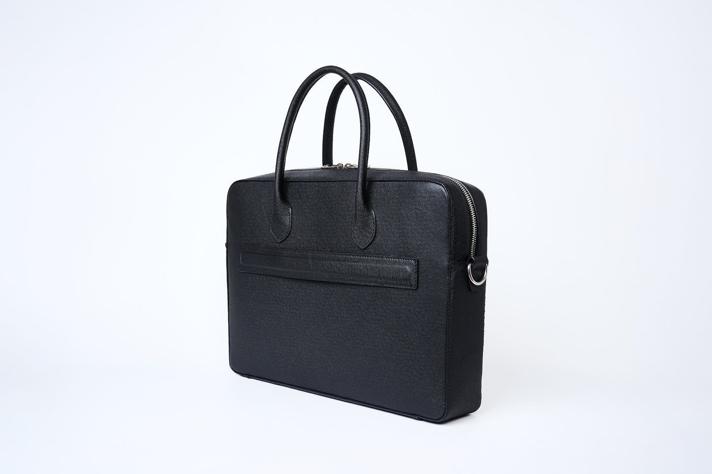 Executive Leather Briefcase | Black Saffiano