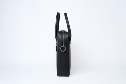 Executive Leather Briefcase | Black Saffiano