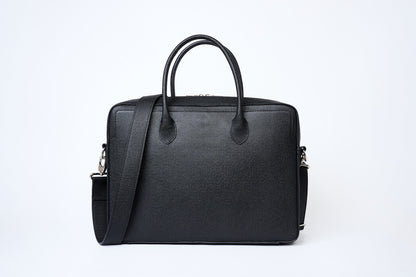 Executive Leather Briefcase | Black Saffiano