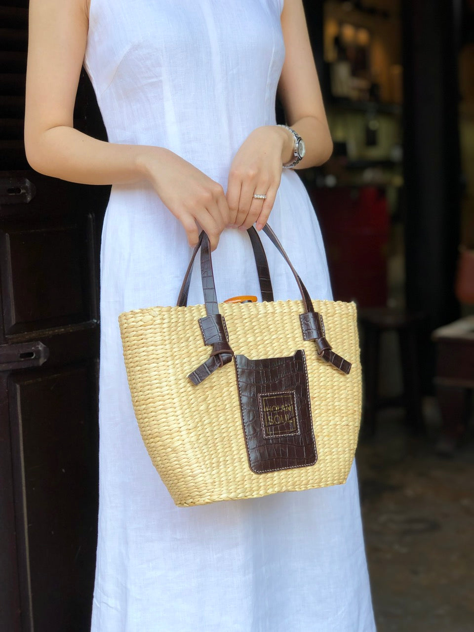 Luc Binh Beach Bag - Dark Brown