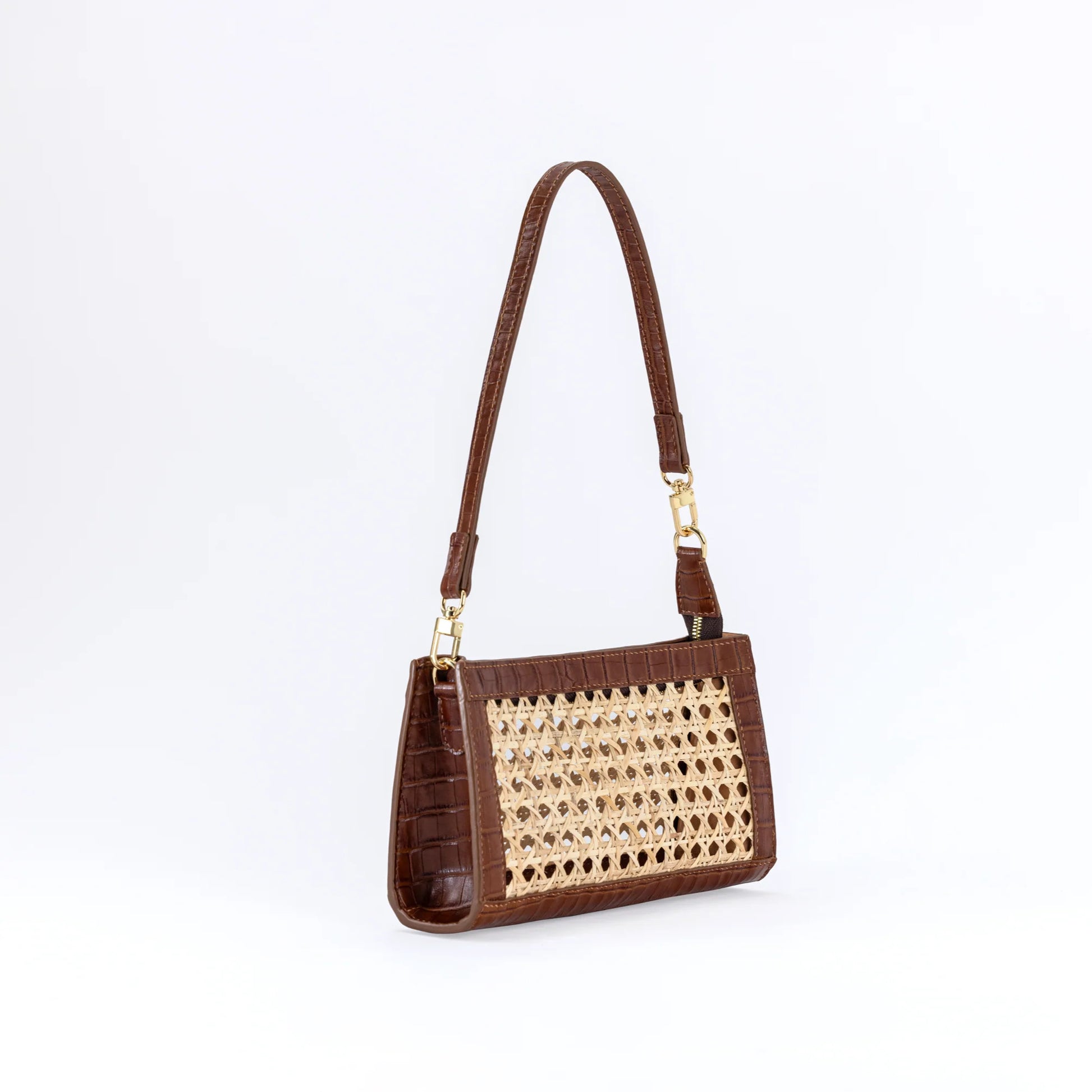 May - Brown Leather Clutch