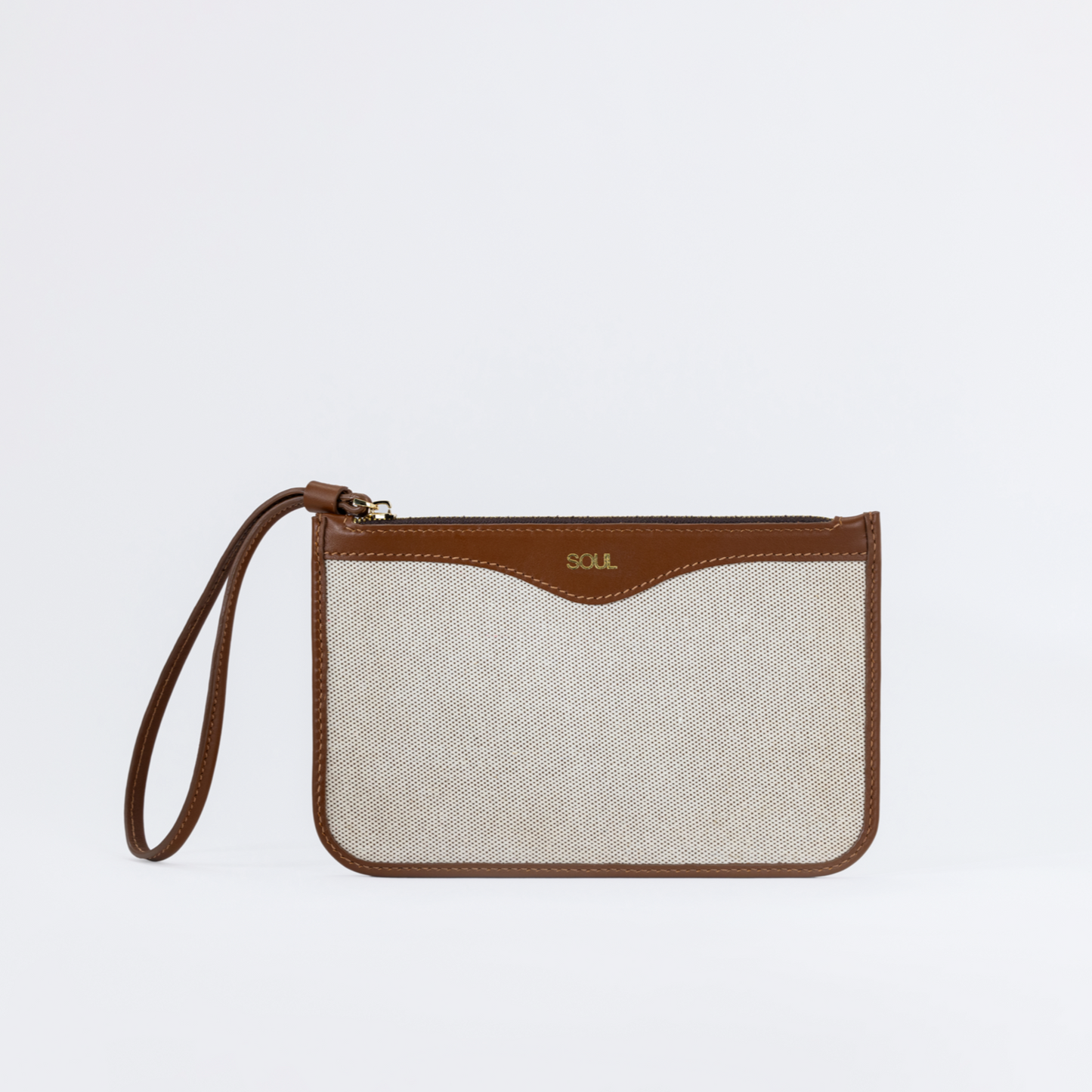 Sleek Silhouette Clutch - Brown