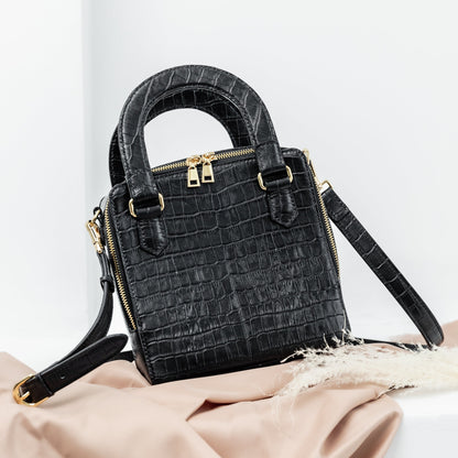 Maya Top Handle Bag - Black