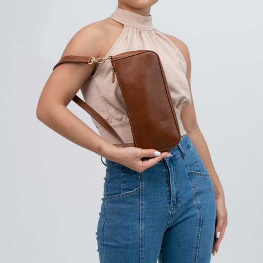 Small Classic Shoulder Leather Bag