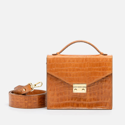Top Handle Bag - Brown