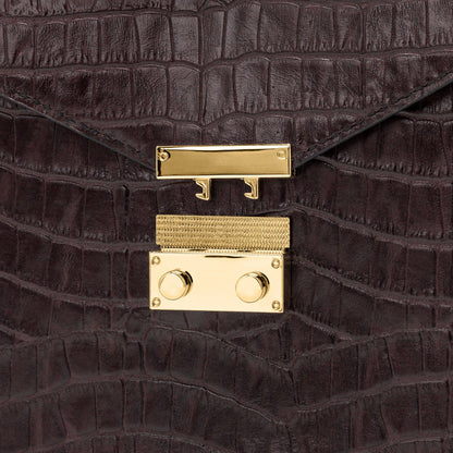 Top Handle Bag - Dark Brown