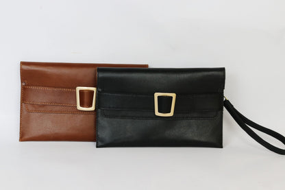 Small Fancy Night Leather Clutch
