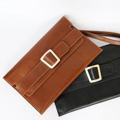 Small Fancy Night Leather Clutch
