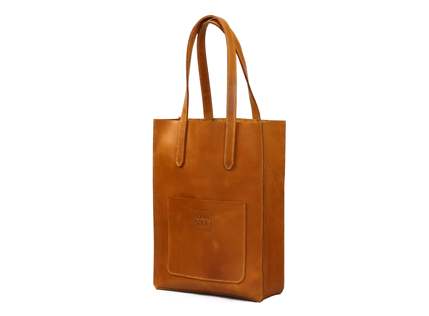 Woman Basic Laptop Bag - Saddle Brown