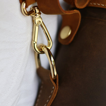 Leather Map Tube - Blueprint or Photography Carrying Case
